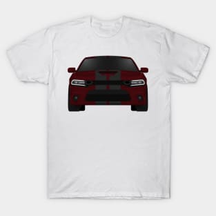 Charger Scat Octane-Red + black stripes T-Shirt